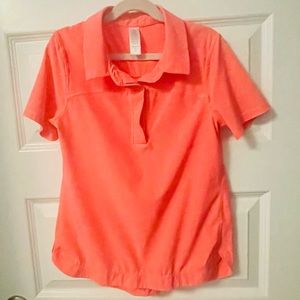 Iviva pink golf shirt size 12